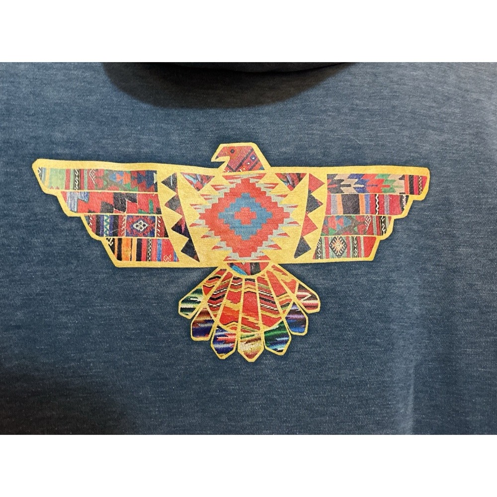 Outback Trading Women Marianne Sweatshirt Cowl Neck Thundered Aztec Free Bird‎ L